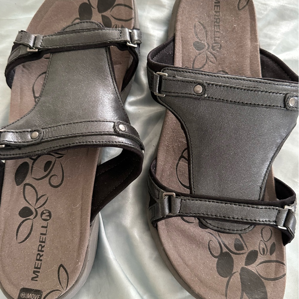 Merrill sandals size 11, new, no box. Midnight black.